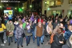 Una imagen de la manifestación de este jueves, 8-M. /SN