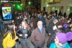 Una imagen de la manifestación de este jueves, 8-M. /SN