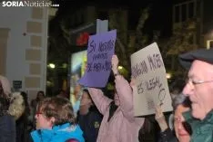 Una imagen de la manifestación de este jueves, 8-M. /SN