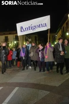 Una imagen de la manifestación de este jueves, 8-M. /SN