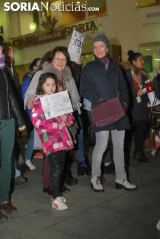 Una imagen de la manifestación de este jueves, 8-M. /SN