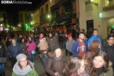 Una imagen de la manifestación de este jueves, 8-M. /SN