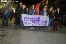 Una imagen de la manifestación de este jueves, 8-M. /SN