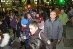 Una imagen de la manifestación de este jueves, 8-M. /SN