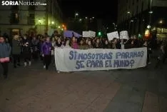 Una imagen de la manifestación de este jueves, 8-M. /SN