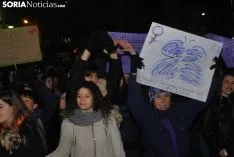 Una imagen de la manifestación de este jueves, 8-M. /SN