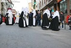 Una imagen de este Miércoles Santo en la capital soriana. /SN