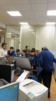 Una imagen de la visita. 