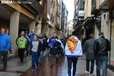 La afición del Real Zaragoza, en Soria. Bernat Díez 