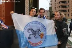 Afición zaragocista en Soria. Soria Noticias. 