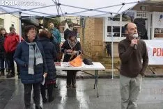 Concentración por unas pensiones dignas, en la plaza de Mariano Granados.