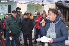 Concentración por unas pensiones dignas, en la plaza de Mariano Granados.