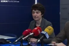Mercedes Ciria y Jesús Mateo durante la rueda de prensa. /Freddy Páez