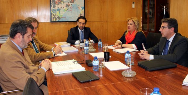 Una imagen de la reunión en el Ministerio. 