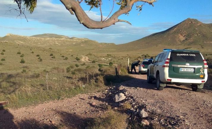 Operativo de la Guardia Civil este domingo en el Valle del Rodalquilar, en Almería. /EP