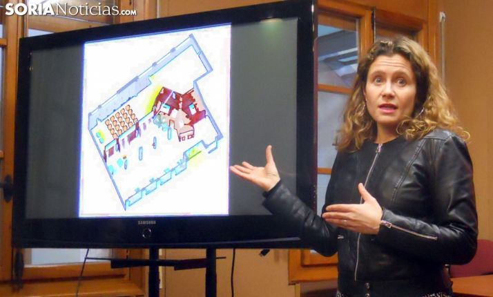 Marta Cáceres esta tarde de lunes en rueda de prensa. /SN