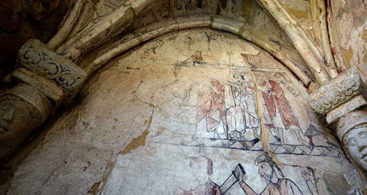 Una imagen del mural. 