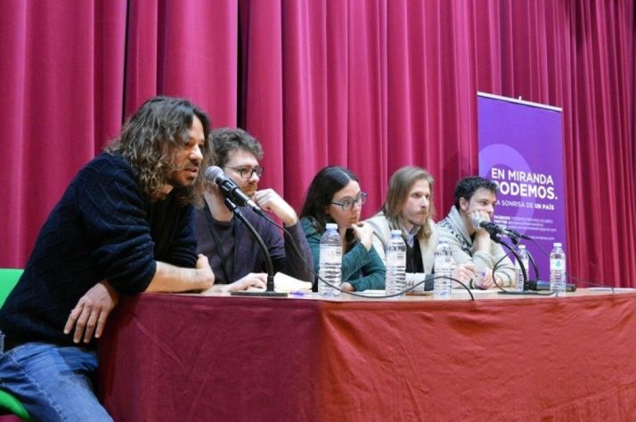 Comitiva de Podemos de Castilla y León.