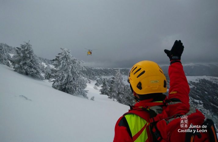 Herido un montañero en Burgos tras ser arrastrado por un alud