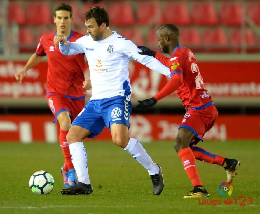 Una de las jugadas del partido. LFP