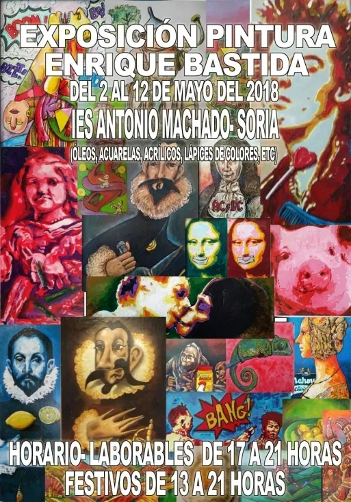 Cartel de la exposición de Enrique Bastida.