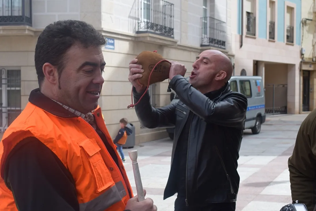 Protesta de cazadores sorianos.