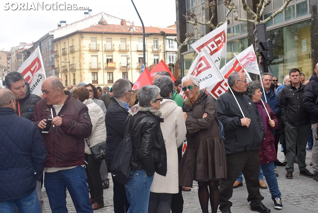 Manifestación para exigir pensiones más dignas.