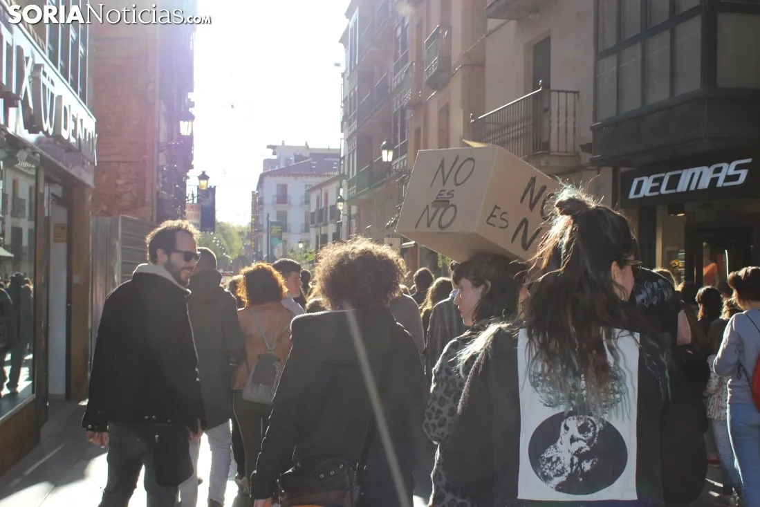 Manifestación contra la sentencia hacia La Manada, en Soria. 