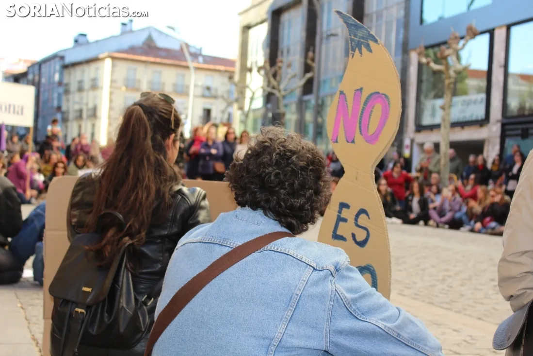 Manifestación contra la sentencia hacia La Manada, en Soria. 