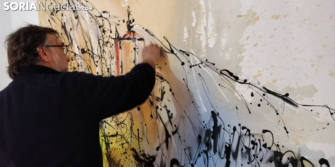 Ferrus decorando la cuadrilla de Santo Tomé, San Clemente y San Martín.
