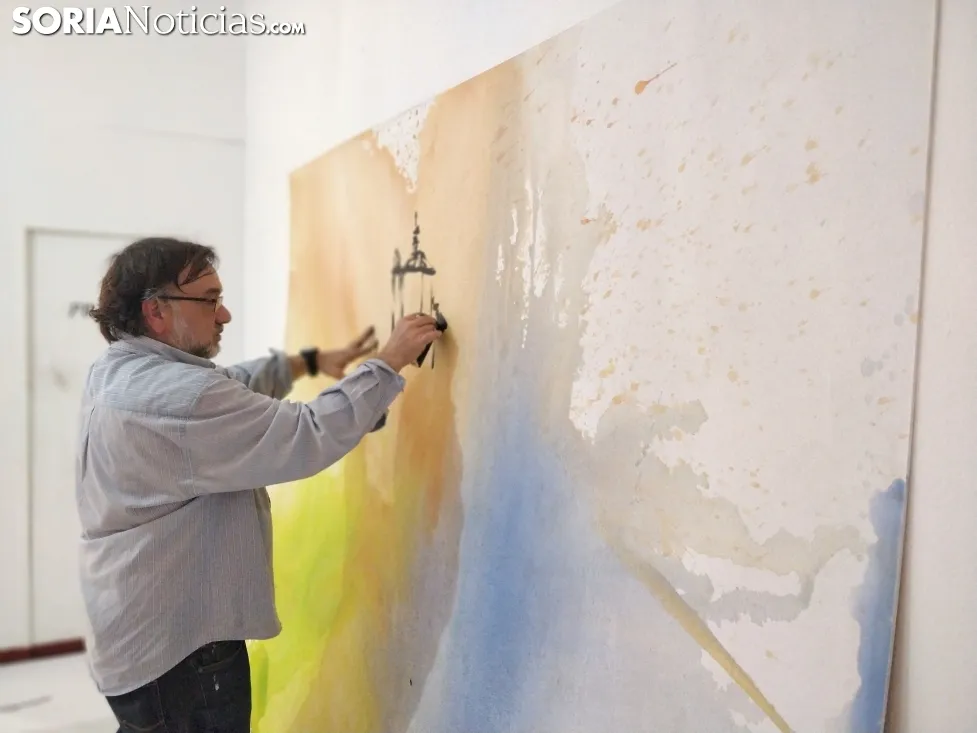 Ferrus decorando la cuadrilla de Santo Tomé, San Clemente y San Martín.