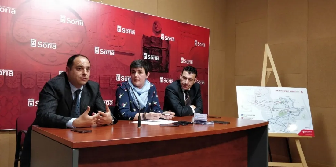 Foto 3 - Soria prueba su nuevo trazado de las l&iacute;neas del bus urbano