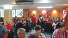 Imágenes de la inauguración de la Peña Castellana del Athletic Club de Bilbao./ A.G.