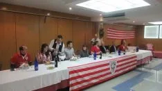 Imágenes de la inauguración de la Peña Castellana del Athletic Club de Bilbao./ A.G.