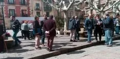 Una imagen de la concentración de este lunes. /SN