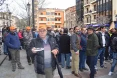 Protesta de cazadores sorianos.