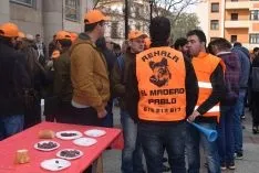 Protesta de cazadores sorianos.