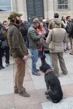 Protesta de cazadores sorianos.