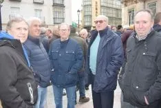 Protesta de cazadores sorianos.