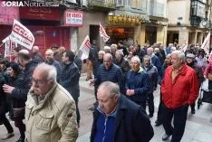 Manifestación para exigir pensiones más dignas.