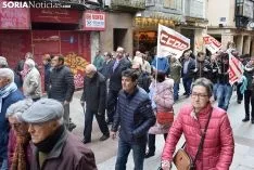 Manifestación para exigir pensiones más dignas.