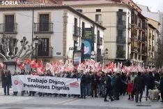 Manifestación para exigir pensiones más dignas.