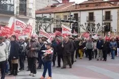 Manifestación para exigir pensiones más dignas.