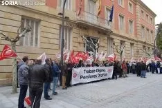 Manifestación para exigir pensiones más dignas.
