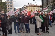 Manifestación para exigir pensiones más dignas.