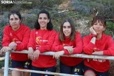 Marina Peña, Mireya Calvo, Itziar García y Lorena Pacheco forman el nuevo equipo femenino en el tiatón soriano.