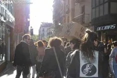 Manifestación contra la sentencia hacia La Manada, en Soria. 