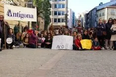Manifestación contra la sentencia hacia La Manada, en Soria. 