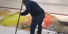 Ferrus decorando la cuadrilla de Santo Tomé, San Clemente y San Martín.