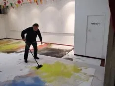 Ferrus decorando la cuadrilla de Santo Tomé, San Clemente y San Martín.